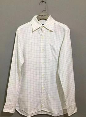 【上新价¥138】vintage  日本制时装古着ABAH0USE小方格白色衬衫