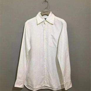 日本制时装 vintage 古着ABAH0USE小方格白色衬衫 上新价¥138