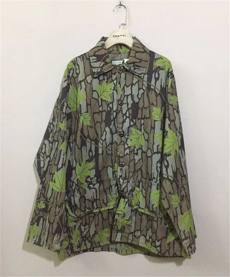 【原 价¥298】vintage 美国制古着SAFTBAK 90'S树枝纹迷彩衬衫