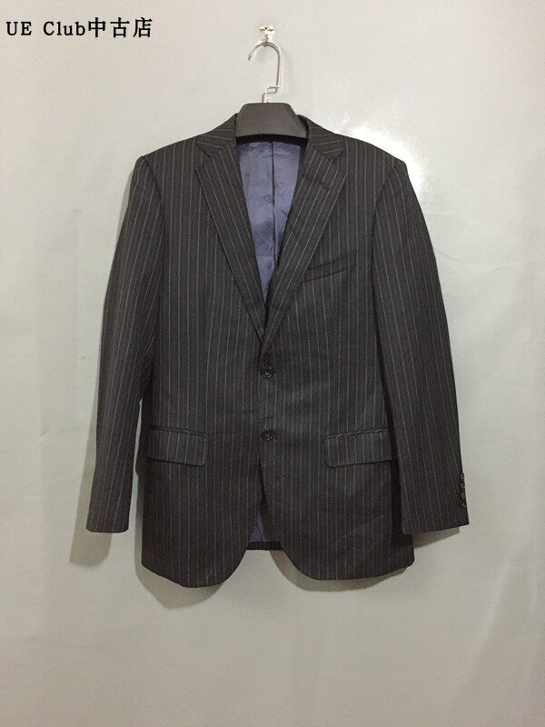 【原 价¥168】vintage  日本古着ORIHICR通勤款毛巾袋竖条纹西服