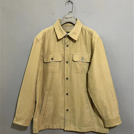 【上新价178】vintage  美国古着GOLDEN BE@R四袋夹克款衬衫