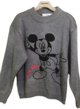 【原 价¥178】vintage  台湾制  日本古着MICKEY HOUSE米奇毛衣