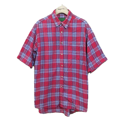 【原 价¥78】vintage  印度制  英国古着WEATHER REPORT格子衬衫