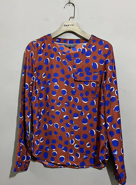 【上新价158】 vintage  美国古着T0mmy Hilf1ger暗红色涤纶衬衫