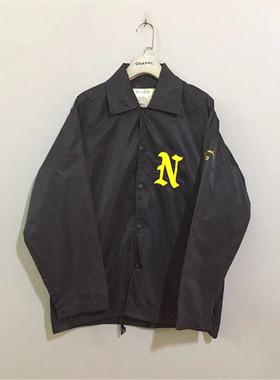 【原 价¥168】vintage  日本制古着Hi-GOLD黑色薄款尼龙教练夹克