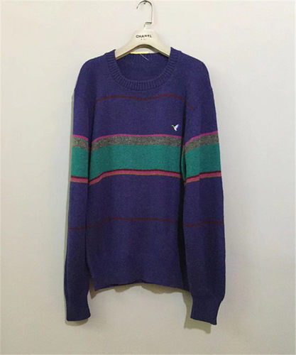 【原 价¥168】vintage  美国制古着早期80'S拼色羊毛衣