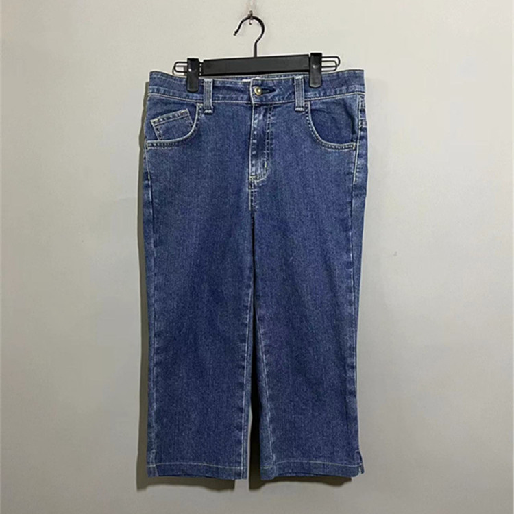 【上新价188】vintage  日本制古着Miss EDW1N开衩七分牛仔裤