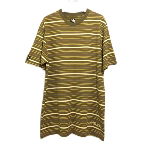 【原 价¥168】vintage  澳大利亚制  美国古着STUS*Y横条纹体恤