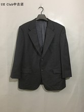 【原 价¥178】vintage  日本制古着SAVOIA通勤款蓝色暗条纹西服