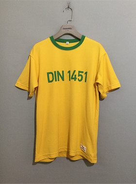 【原 价¥78】vintage  日本古着UN1QLO海德堡大学黄色速干体恤