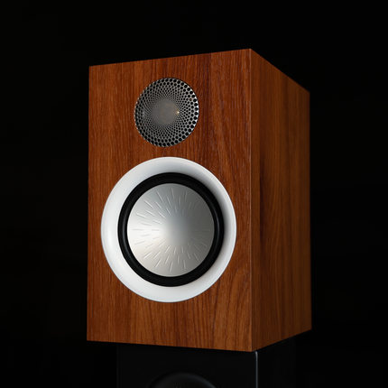 现货猛男银音箱5.5寸6.5寸低音胡桃木色烤漆白色HIFI无源书架音箱