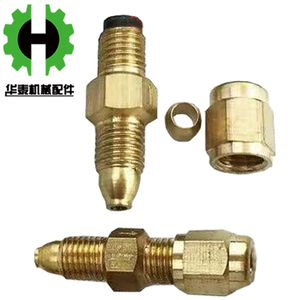 。注塑机润滑机铰油路单向阀机床附件计量件油管接头 铜分油器接