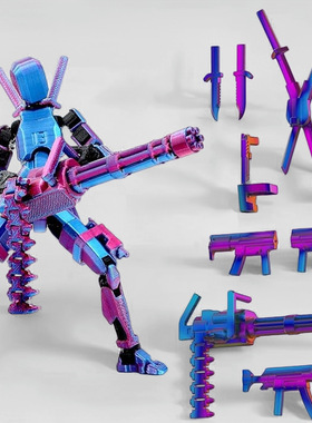 免拼装成品dummy13加特林特种兵潮玩摆件人偶可动手办男玩具礼物