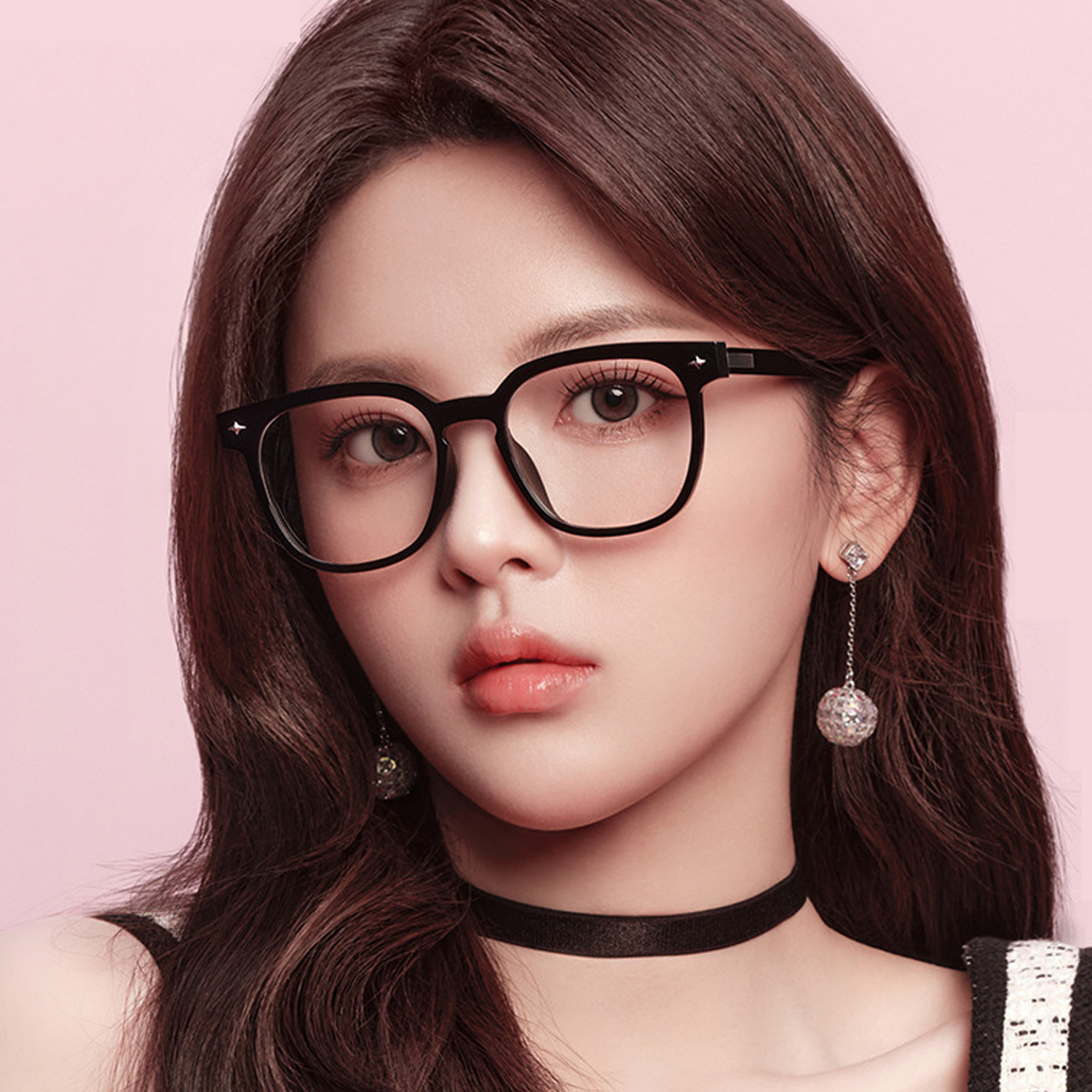 帕莎杨超越同款TR板材眼镜架素颜时尚方框书生气质黑框PB75003