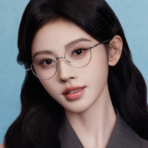 帕莎鞠婧祎同款眼镜框女男近视度数超轻钛腿高智感眼镜架PJ75200