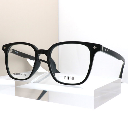 帕莎新款2025男女休闲大方框板材配近视度数防蓝光眼镜架PB75050