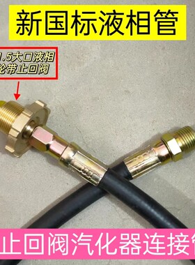 新国标液相角阀汽化器防爆钢丝管