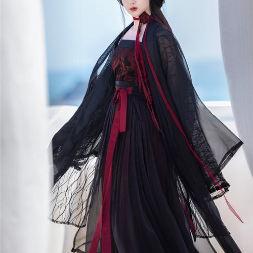 拟梦夜莺玫瑰暗黑日常汉服现货