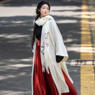 穿孔4.5米摆十破裙百搭汉服显瘦春秋冬女 拟梦国风多色破裙一片式