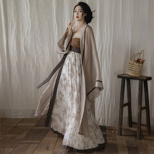 拟梦天丝皱干枯玫瑰日常汉服