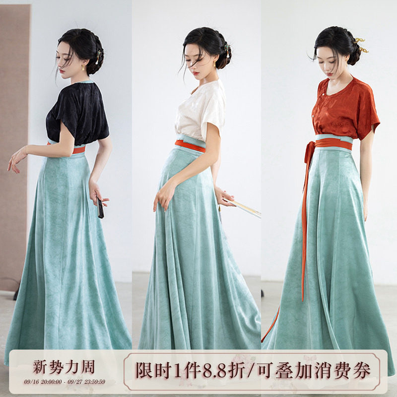 拟梦唐风汉服短袖夏款