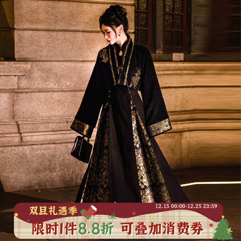 拟梦显高千金风新中式改良汉服