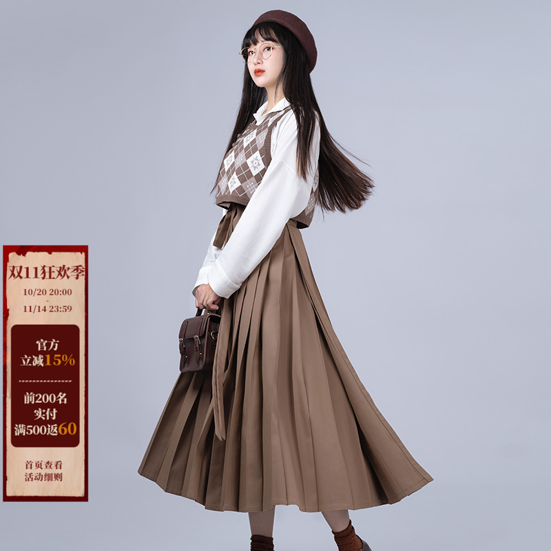 唐褙子马甲学院风汉元素日常汉服