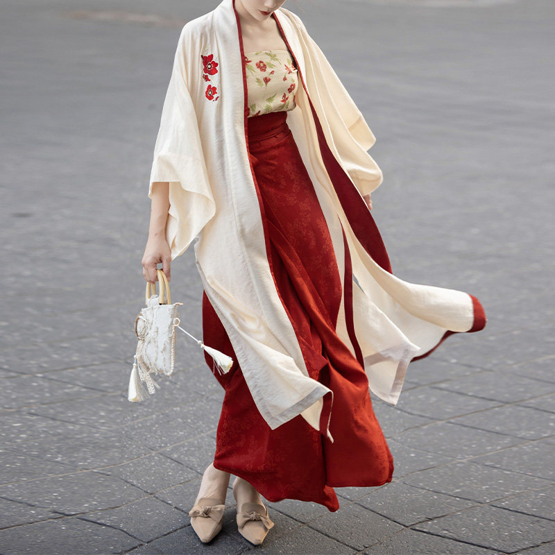 拟梦国风宋制旋裙通勤日常汉服图片