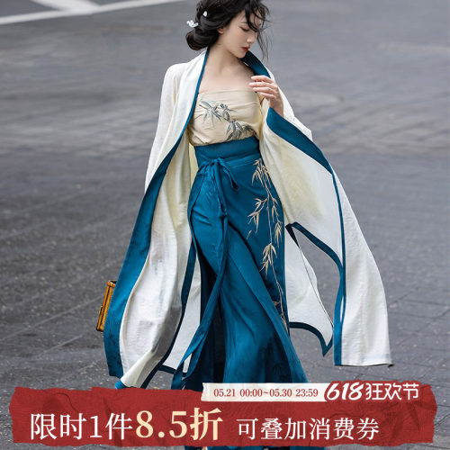 拟梦天丝提花竹语宋制汉服