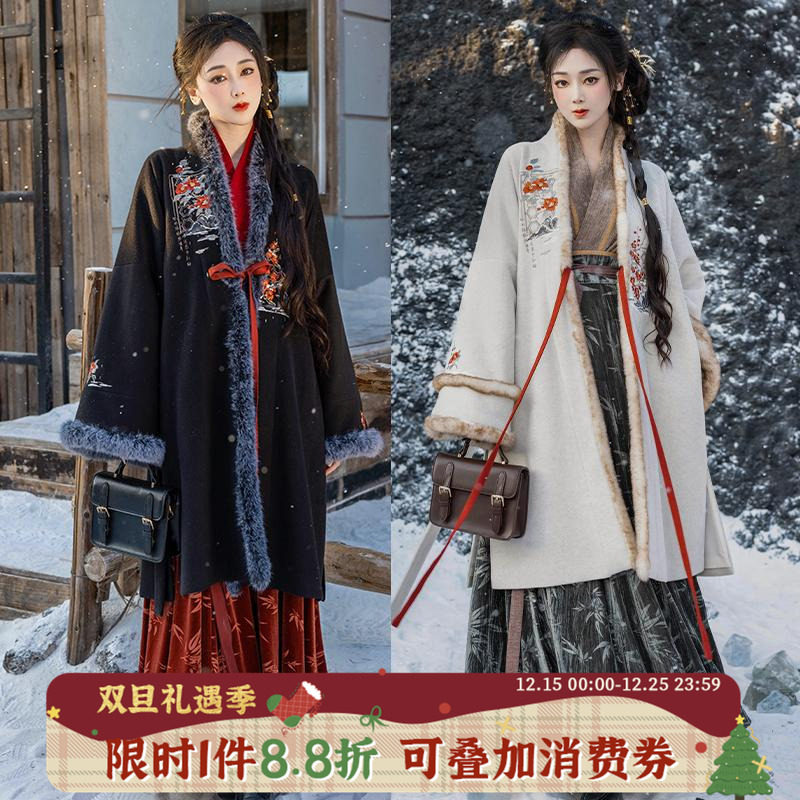 拟梦雪中客原创秋冬汉服有口袋