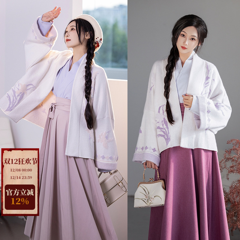 拟梦日常汉服保暖毛衣外套