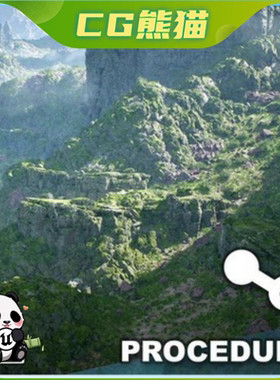 UE5虚幻5.6 AutoEnv Procedural Rock Cliffs 程序岩石悬崖系统