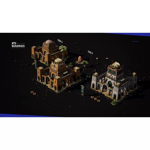 UE4UE5中东波斯 RTS 建筑模型RTS Buildings - Desert
