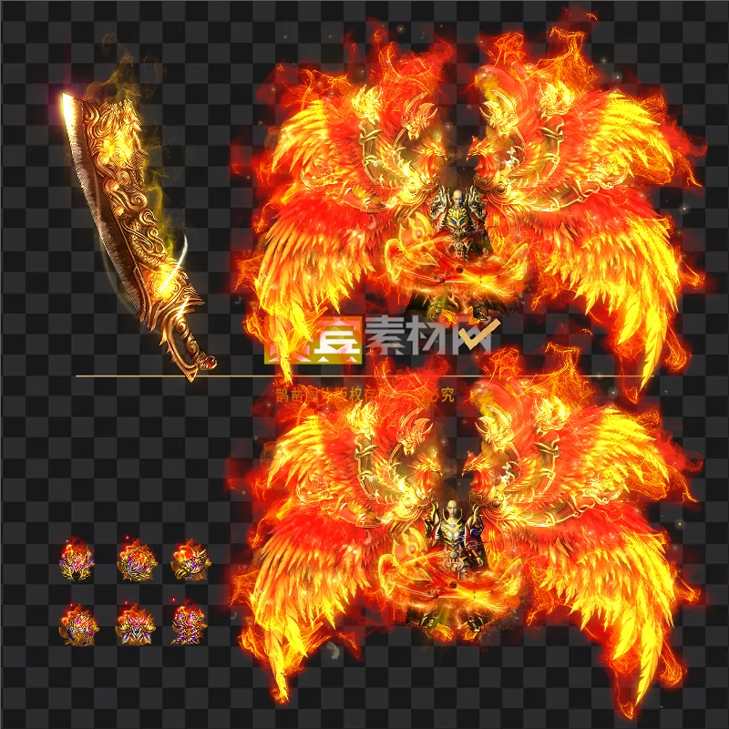 传奇剑甲素材 屠龙战神男女 武设计素材/源文件