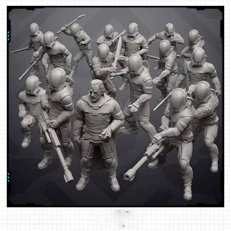 电影沙丘人物士兵兵人角色合集 3D打印模型图纸白模定制STL文件图片