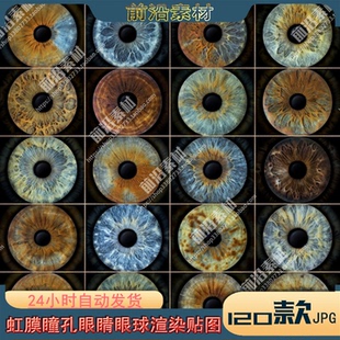 Base color\Diffuse\albedo外观样式贴图 人物动物虹膜瞳孔眼睛