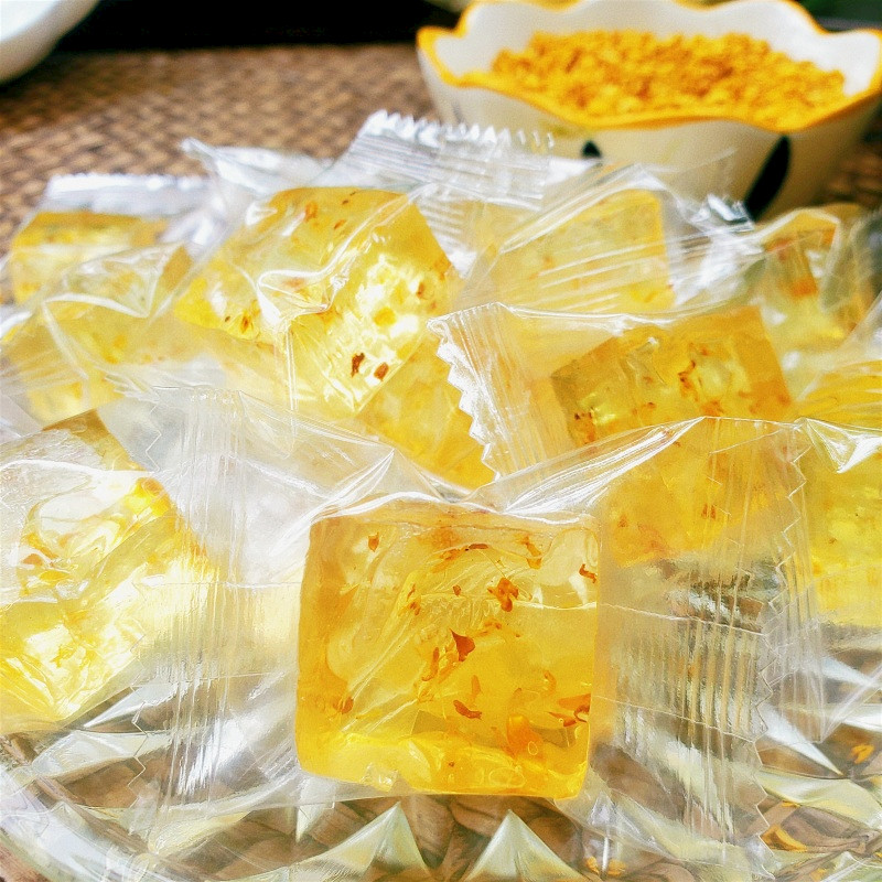 广西特产桂花软糖正宗水晶软糕透明特色糕点送礼伴手礼300克一盒