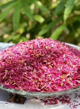 可食用平阴玫瑰碎花瓣花茶玫瑰花干食品泡茶糕点烘焙馅料点缀原料