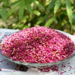 可食用平阴玫瑰碎花瓣花茶玫瑰花干食品泡茶糕点烘焙馅料点缀原料