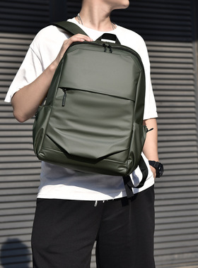 2026新款男士通勤电脑双肩包时尚潮流旅行背包简约大容量学生书包