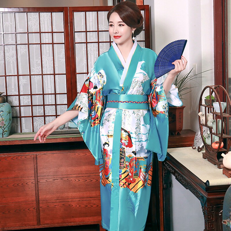 日本茶楼餐厅迎宾礼仪前台演出服