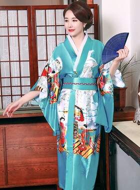 日本茶楼餐厅迎宾礼仪前台演出服