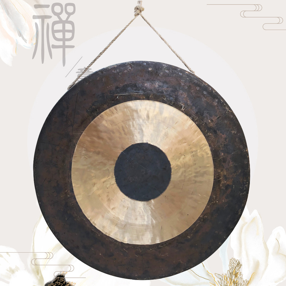 禅修用品法器佛具佛堂法会活动铜庆抄锣鼓手锣大锣铜锣60公分