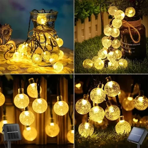 LED太阳能露营氛围灯串气泡球