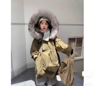 充绒量高110·160码 大毛领长款 按身高不退换 巨厚 uumary羽绒服