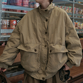 STILLYOU原创美式 工装 大口袋立领加绒外套女宽松保暖春冬厚夹克韩