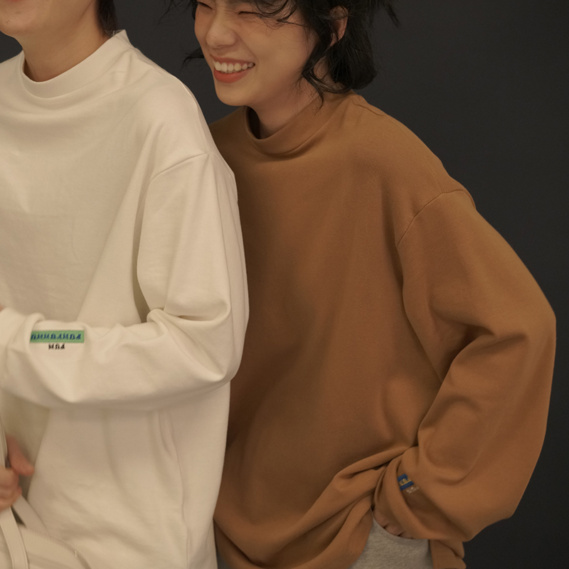 半高领搭配性强面料柔软舒适长袖