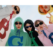 连帽套头加绒卫衣男女宽松情侣装 STILL YOU原创中性字母长袖 春秋