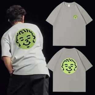 纯棉印花t恤 DREAMS短袖 陈奕迅杭州演唱会草绿色安详表情FEAR AND