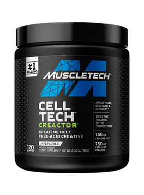 美国原装进口MUSCLETECH麦斯泰克盐酸肌酸120份一水肌酸